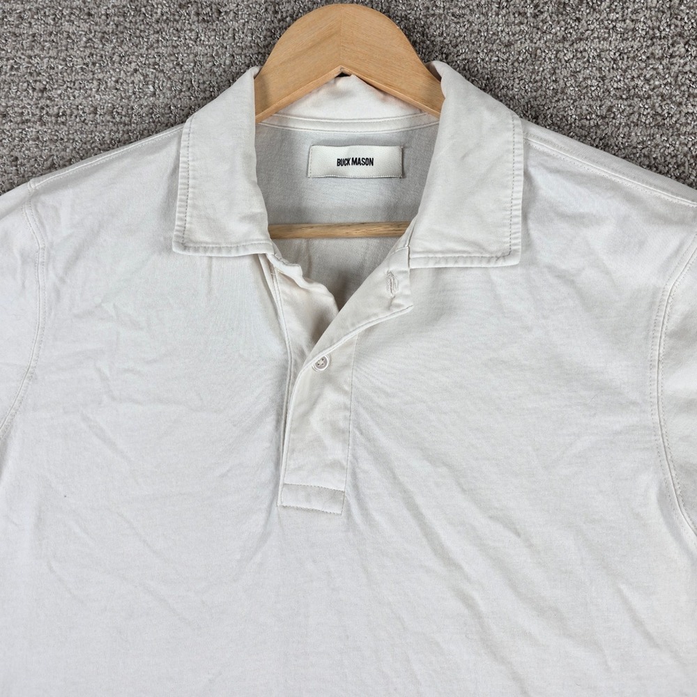 Buck Mason White Polo Shirt